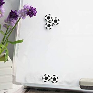 XMHF Football Shape Magnetic Sticker Round Soccer Refrigerator Whiteboard Fridge Magnet 10pcs