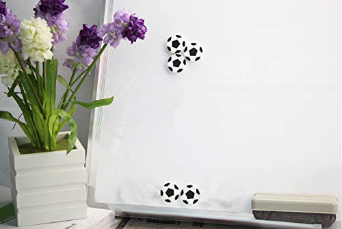 XMHF Football Shape Magnetic Sticker Round Soccer Refrigerator Whiteboard Fridge Magnet 10pcs