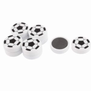 XMHF Football Shape Magnetic Sticker Round Soccer Refrigerator Whiteboard Fridge Magnet 10pcs