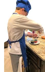 CHEFSKIN Set of 3 White Fabric Apron to Decorate with Marker, Paint, Iron on or Embroidery for Kids Small 4-8 Years