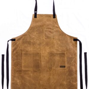 Readywares Waxed Canvas Grilling Apron, Heavy Duty Chef Apron For Men and Women, Versatile, Durable, and Looks Great