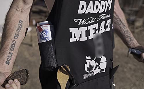 Nowhere America - "Get a Load" - Trashy Funny BBQ Apron for Daddy - 100% Canvas - 5 Pockets - 4 Tool Loops - 2 Beer Holders !!