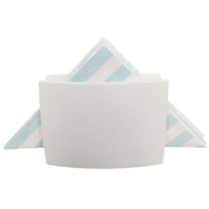 sizikato small white ceramic tabletop napkin holder for kitchen restaurant home decor