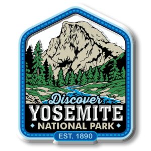 yosemite national park magnet by classic magnets, 2.6" x 3.1", collectible souvenirs made in the usa