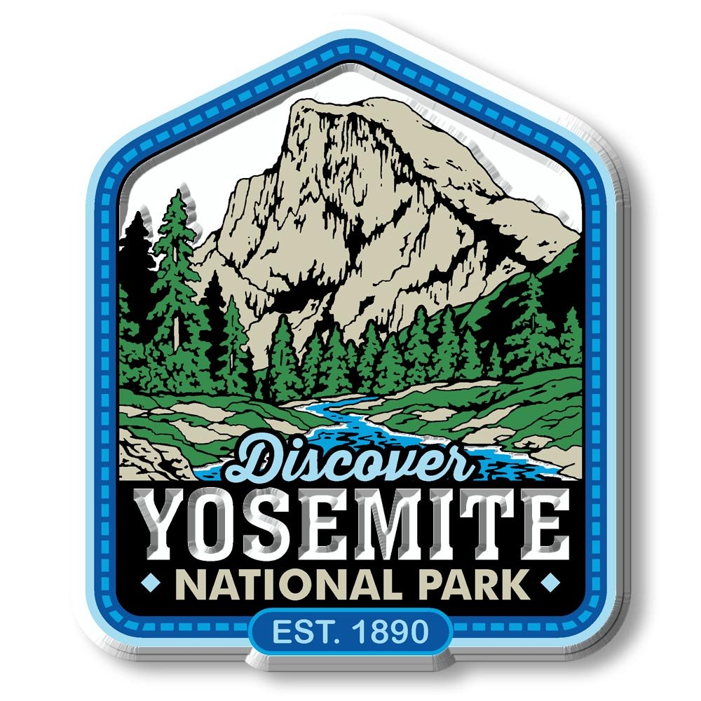 Yosemite National Park Magnet by Classic Magnets, 2.6" x 3.1", Collectible Souvenirs Made in The USA