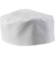 sunrise kitchen supply white chef hat - adjustable. one size fit most