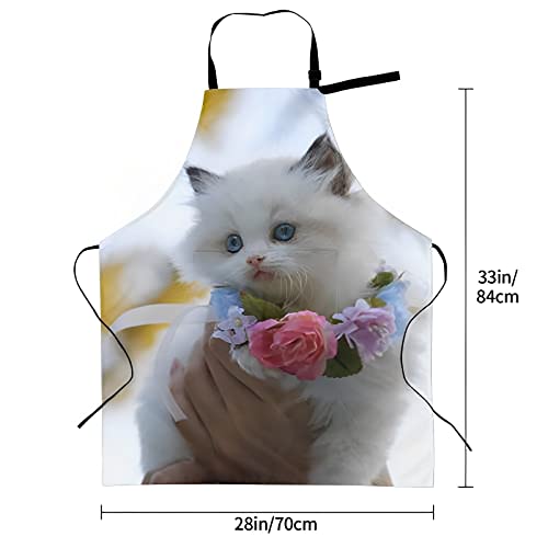 ZXGIFYNLFD Custom Apron for Women Personalized Apron for Men Add Your Image/Text/Logo Aprons for Women with Pockets Suitable for Cleaners Cooks Cooking Baking Barbecue