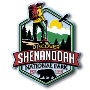 shenandoah national park magnet by classic magnets, 2.9" x 3.6", collectible souvenirs made in the usa
