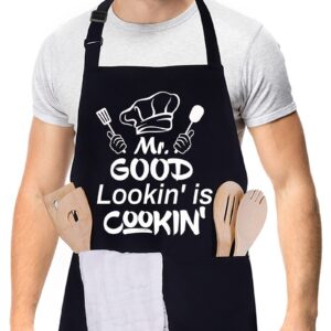 funny aprons for men, women - fathers day giffts, mothers day,birthday gifts for dad,mom,wife,husband, boyfriend,girlfriend baker - funny cooking chef apron, fun bbq grilling baking cooking aprons