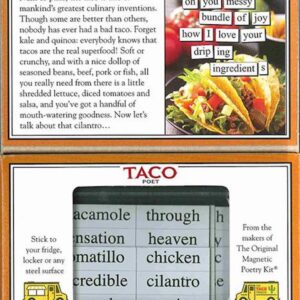 Magnetic Poetry - Taco Poet Kit - Words for Refrigerator - Write Poems and Letters on The Fridge - Made in The USA