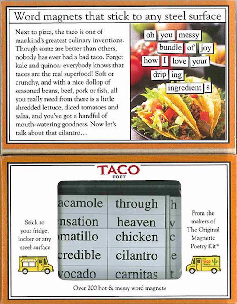 Magnetic Poetry - Taco Poet Kit - Words for Refrigerator - Write Poems and Letters on The Fridge - Made in The USA