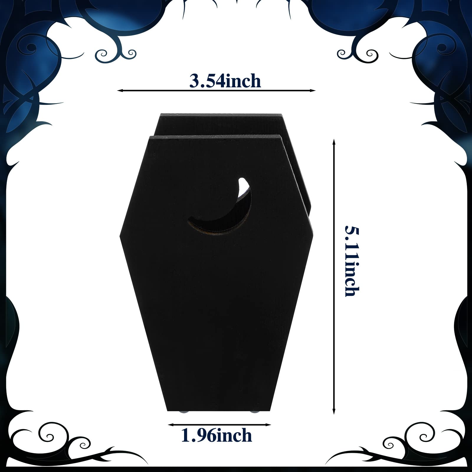 Mumufy Napkin Holder for Table Black Gothic Coffin Napkin Holder Wood Novelty Funny Paper Towel Holder Halloween Gifts Kitchen Accessories Decoration