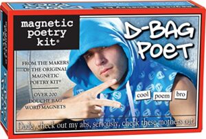 magnetic poetry - d-bag poet kit - words for refrigerator - write poems and letters on the fridge