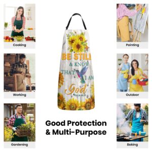 Lakwi Christian Gifts for Women Faith, Religious Christian, Inspirational Women, Jesus Spiritual Bible Verse Wife Mom Grandma Prayer Birthday Mothers Day Christmas Aprons 33*27 Inch