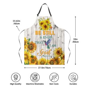 Lakwi Christian Gifts for Women Faith, Religious Christian, Inspirational Women, Jesus Spiritual Bible Verse Wife Mom Grandma Prayer Birthday Mothers Day Christmas Aprons 33*27 Inch