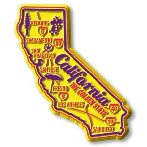california premium state magnet by classic magnets, 2.6" x 3.2", collectible souvenirs made in the usa