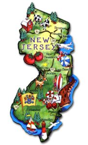 new jersey artwood state magnet collectible souvenir by classic magnets