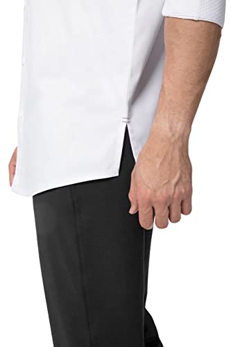 Chef Works Men's Tulum Chef Coat, White, X-Large