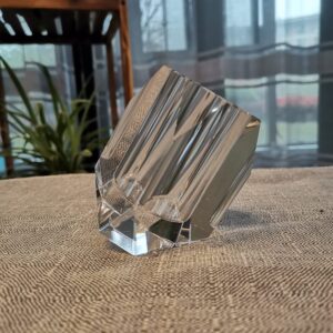 cosy-ycy crystal toothpick holder, elegant toothpick dispenser, clear cube toothpick box for housewarming gift/christmas,can be used for home décor (style one)