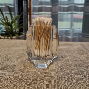 Cosy-YcY Crystal Toothpick Holder, Elegant Toothpick Dispenser, Clear Cube Toothpick Box For Housewarming Gift/Christmas,Can Be Used For Home Décor (style one)