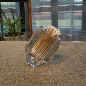 Cosy-YcY Crystal Toothpick Holder, Elegant Toothpick Dispenser, Clear Cube Toothpick Box For Housewarming Gift/Christmas,Can Be Used For Home Décor (style one)