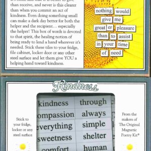 Kindness Magnetic Poetry Kit - Words for Refrigerator - Write Poems and Letters on The Fridge - Made in The USA