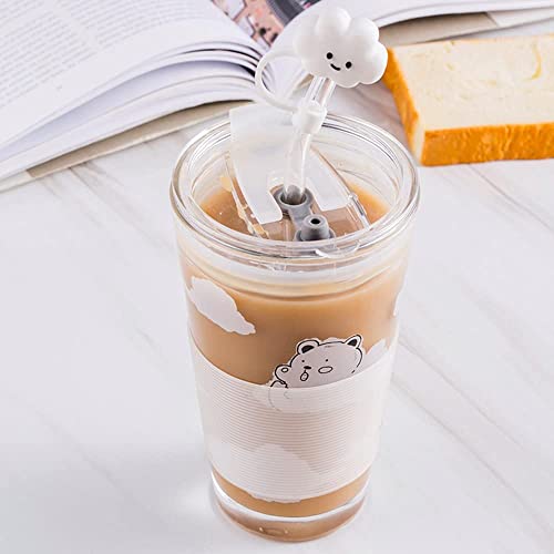 Cloud Straw Cover 4Pcs Straw Tips Cover Compatible with Stanley 40 OZ Tumbler Cups Reusable Drinking Straw Lids for Staw Tips Bottle Accessories