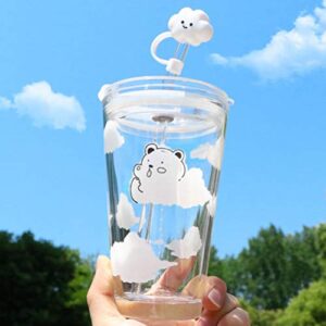 Cloud Straw Cover 4Pcs Straw Tips Cover Compatible with Stanley 40 OZ Tumbler Cups Reusable Drinking Straw Lids for Staw Tips Bottle Accessories