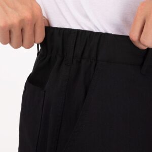 Chef Works Men's Professional Series Chef Pants, Black, Medium