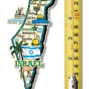 Israel Jumbo Country Map Magnet by Classic Magnets, Collectible Souvenirs Made in The USA