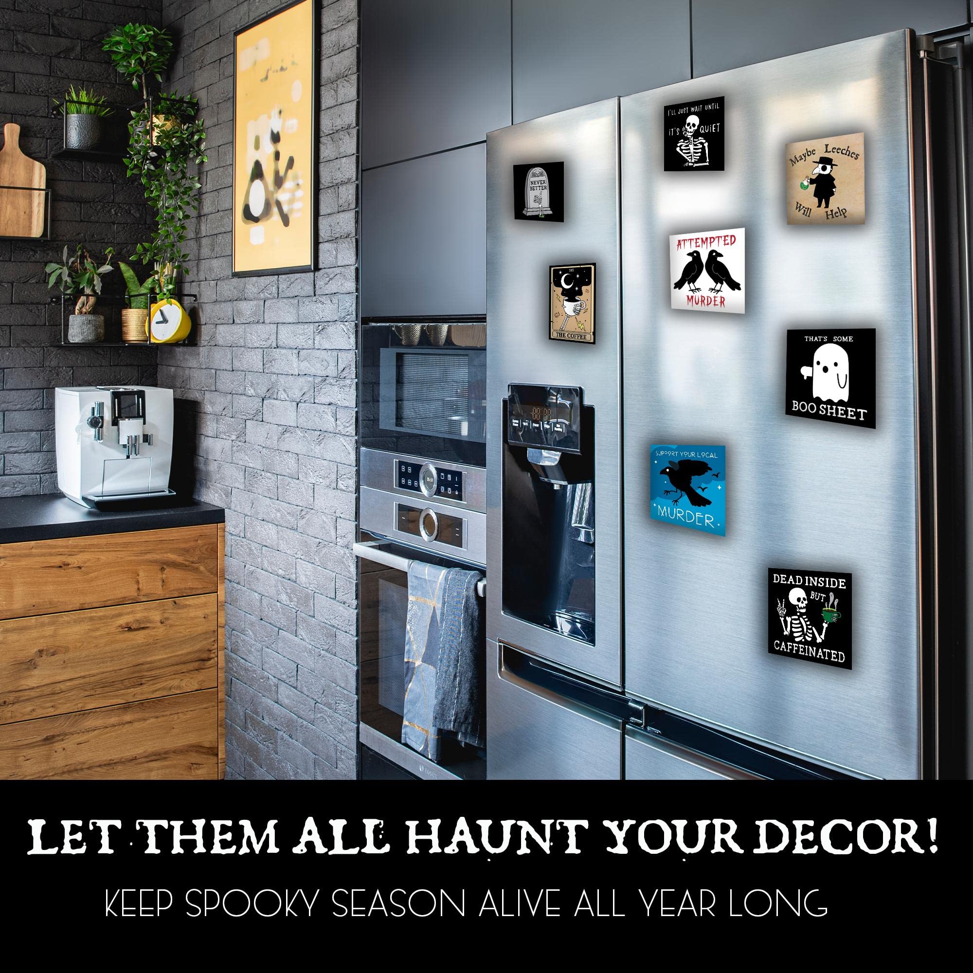 Ghost That’s Some Boo Sheet Thumbs Down Magnet Funny Gothic Décor for Kitchen, Office, Spooky Ghost of Disapproval Cute Apartment Must-Haves Goth Gifts for Women & Men