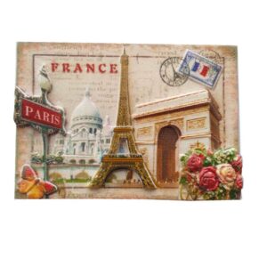 paris france 3d fridge magnet souvenir gift,home & kitchen decoration magnetic sticker paris france refrigerator magnet collection