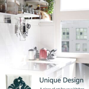 Metal Modern Green Leaves Tabletop Napkin Holder/Freestanding Tissue Dispenser, for Kitchen Countertops, Dining Table, Indoor & Outdoor…