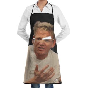 gordo-n rams-ay aprons for women men with pockets bib apron waterproof chef aprons for kitchen cooking baking bbq gardening