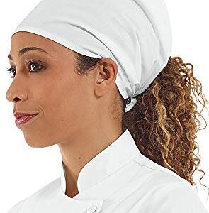 Professional Chef Bandana (One Size Fits Most, White)