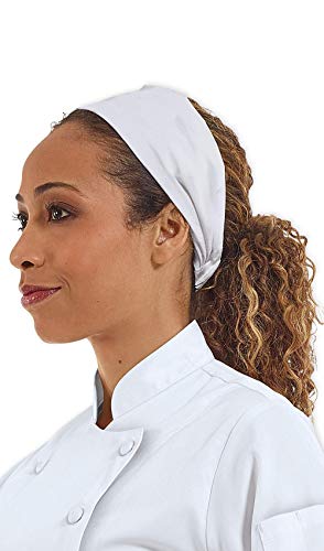 Professional Chef Bandana (One Size Fits Most, White)