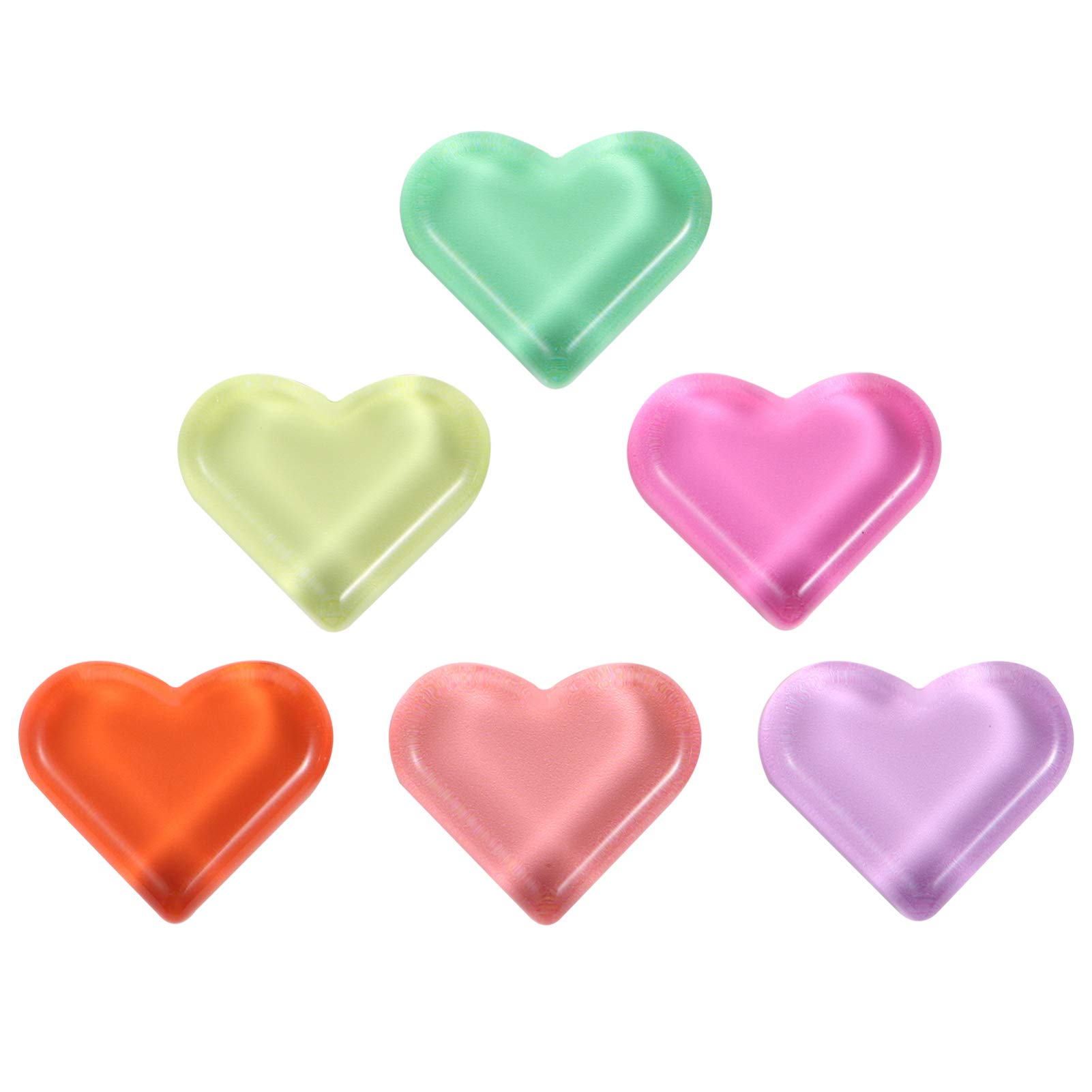 BESPORTBLE 15pcs Heart Shaped Fridge Magnet Sticker 3D Love Heart Pattern Refrigerator Glass Magnet Decals Romantic Themed Refrigerator Sticker for Home Kitchen Random Color