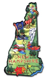 new hampshire artwood state magnet collectible souvenir by classic magnets