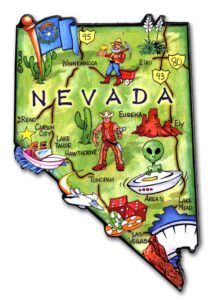 nevada artwood state magnet collectible souvenir by classic magnets