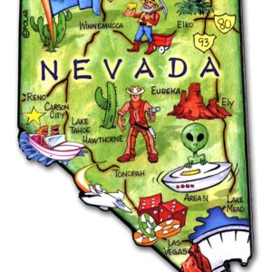 Nevada Artwood State Magnet Collectible Souvenir by Classic Magnets