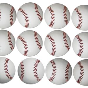 Novel Merk Baseball Circle Teacher Decorations Small Refrigerator Magnet Set Miniature Design (12 Pieces)