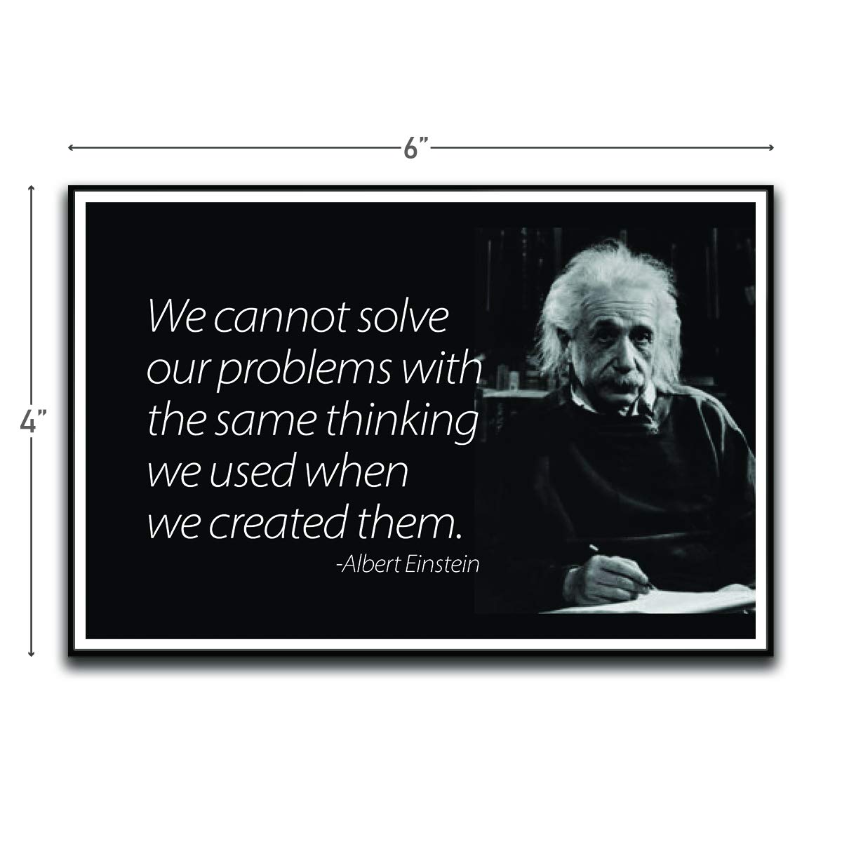 We Cannot Solve Our Problems Motivational Inspirational Funny Magnet - Refrigerator Toolbox Locker Car Ammo Can