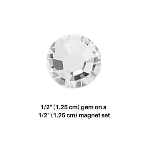 Clear Crystal from Swarovski Magnet Accessory Luxury Designer Pageant Pin Magnetic Brooch