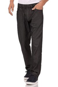 chef works men's gramercy chef pants, black, small