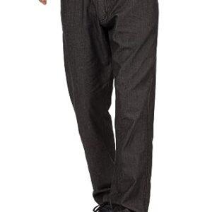 Chef Works Men's Gramercy Chef Pants, Black, Small