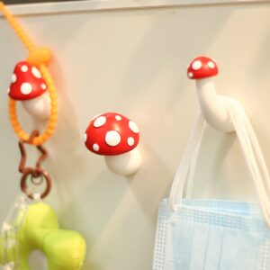 Mushroom Refrigerator Magnets Decorative, Kitchen Magnets for Office Calendar Whiteboard, Cute Fridge Magnet Bedroom Wall Deco (3pc)