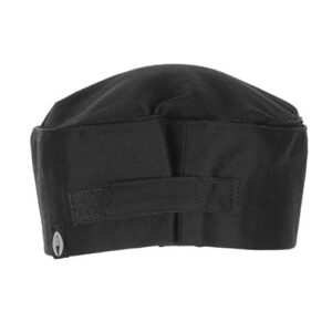 Chef Works Unisex Double-Rimmed Chef Beanie, Black, One Size