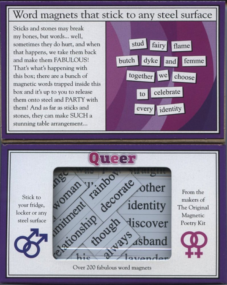 Magnetic Poetry - Queer Kit - Words for Refrigerator - Write Poems and Letters on the Fridge - Made in the USA