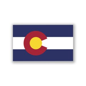 colorado state flag magnet | 5-inches by 3-inches | premium quality heavy duty magnet | magnetpd312