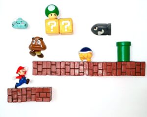 20 pieces of 3d mario fridge magnets sets for home room decor decorative refrigerator fun school office whiteboard christmas magnet (20pcs)